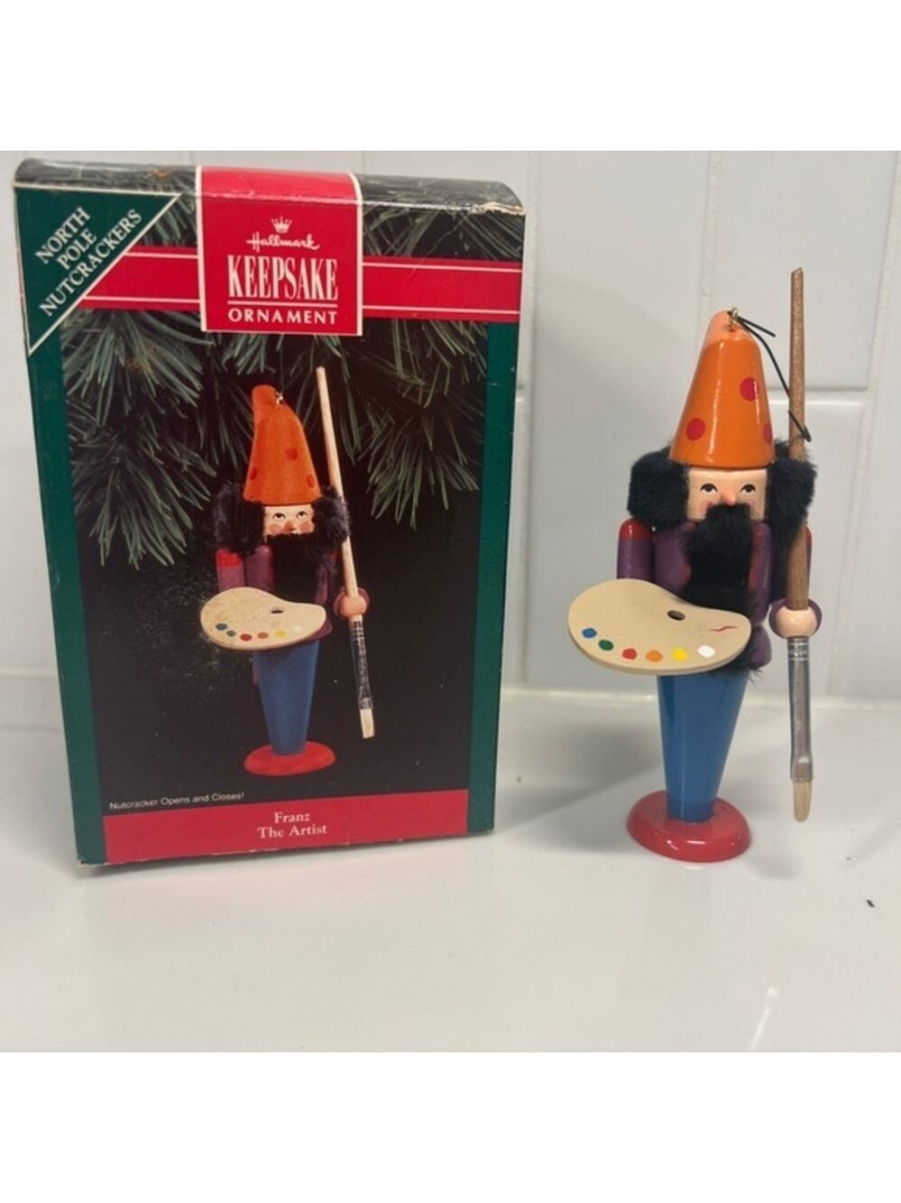 1992 Hallmark Keepsake Franz The Artist Nutcracker Christmas Ornament